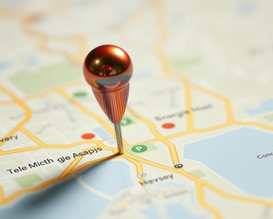 Pin drop on Google Maps