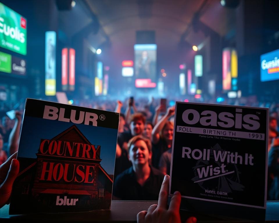 What Year Did Blur Beat Oasis With Country House
