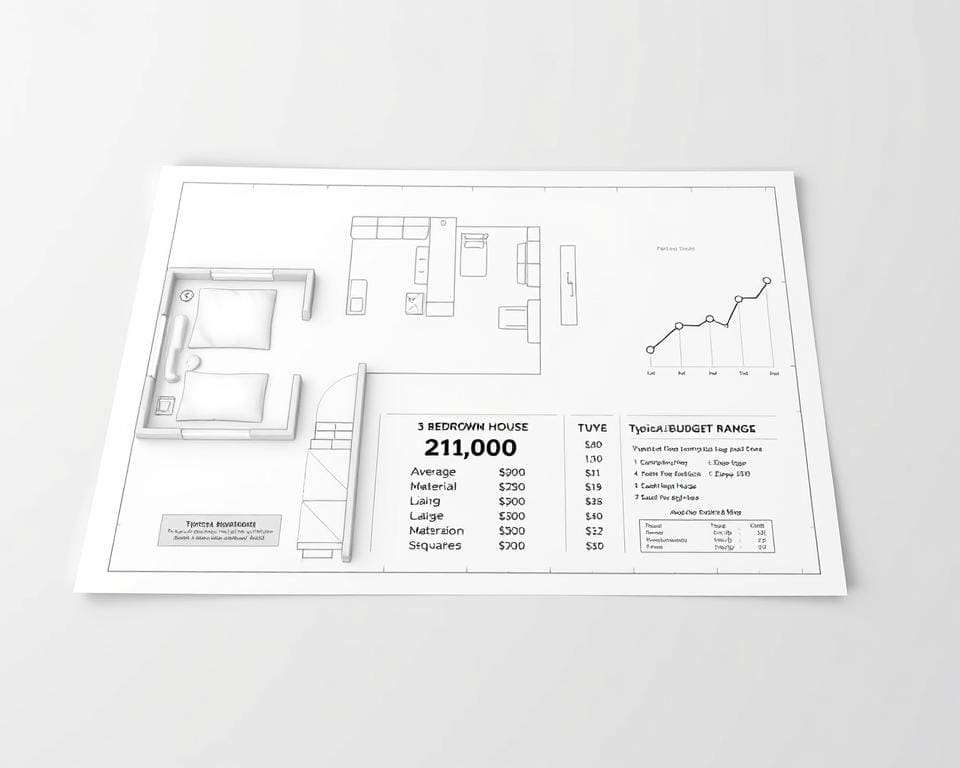 average build cost for a 3 bedroom house