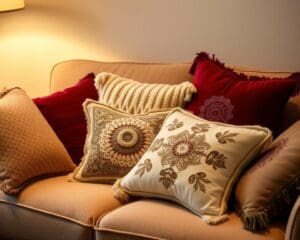 Decorative cushions for a cozy living room