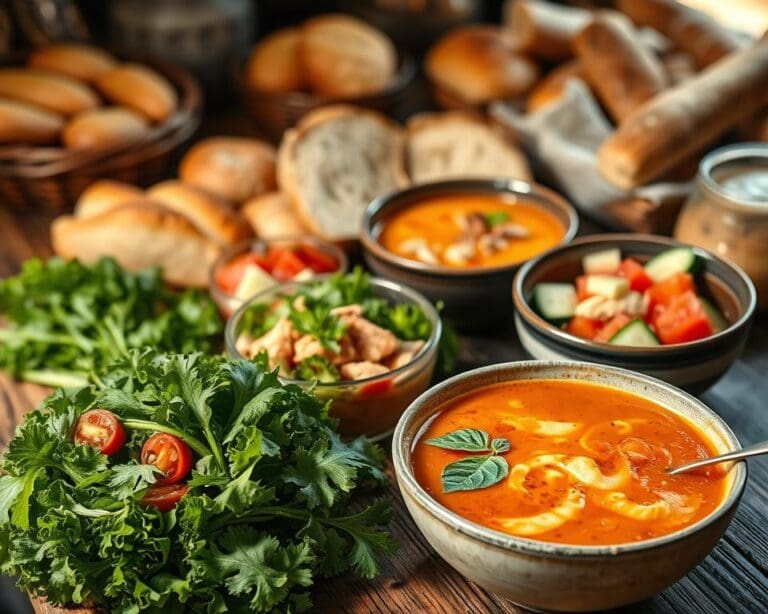 Seasonal soups and salads packed with flavor