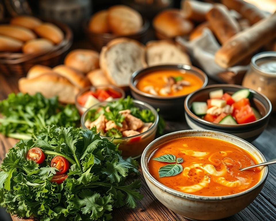 Seasonal soups and salads packed with flavor