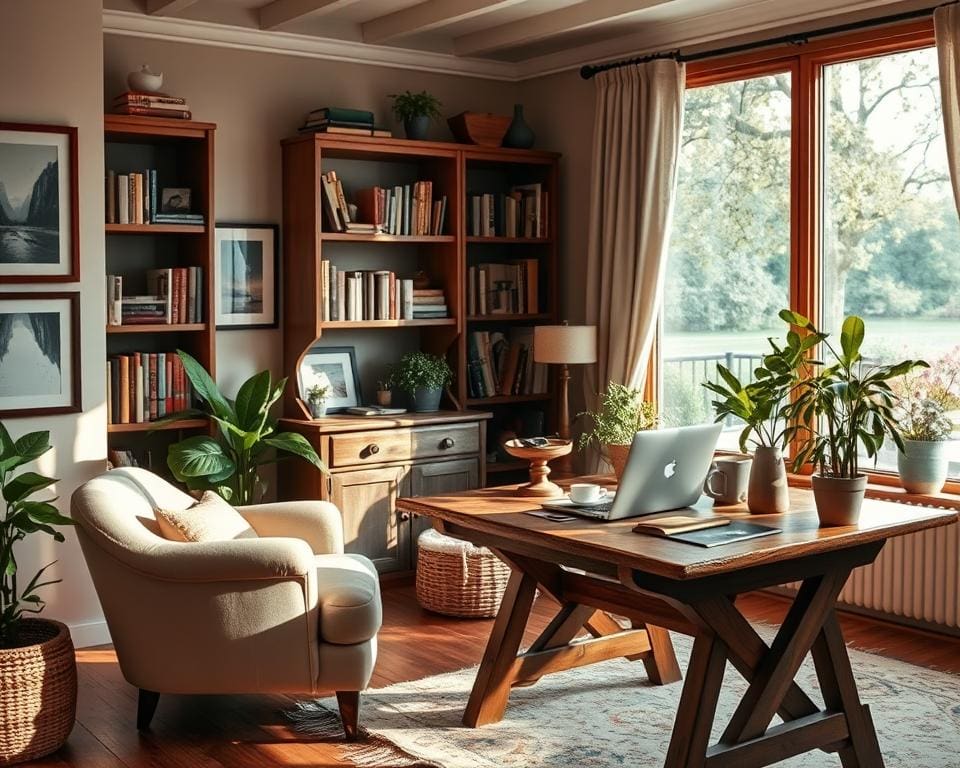 How do you create a cosy home office space?