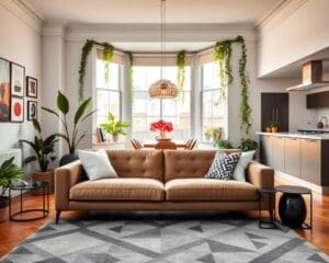 What interior styles are trending in London flats?