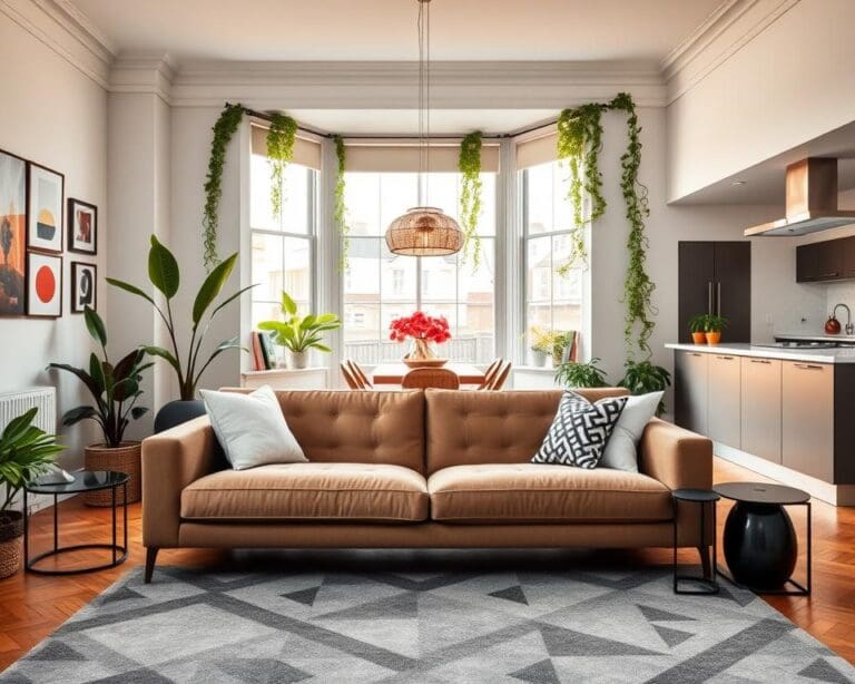 What interior styles are trending in London flats?