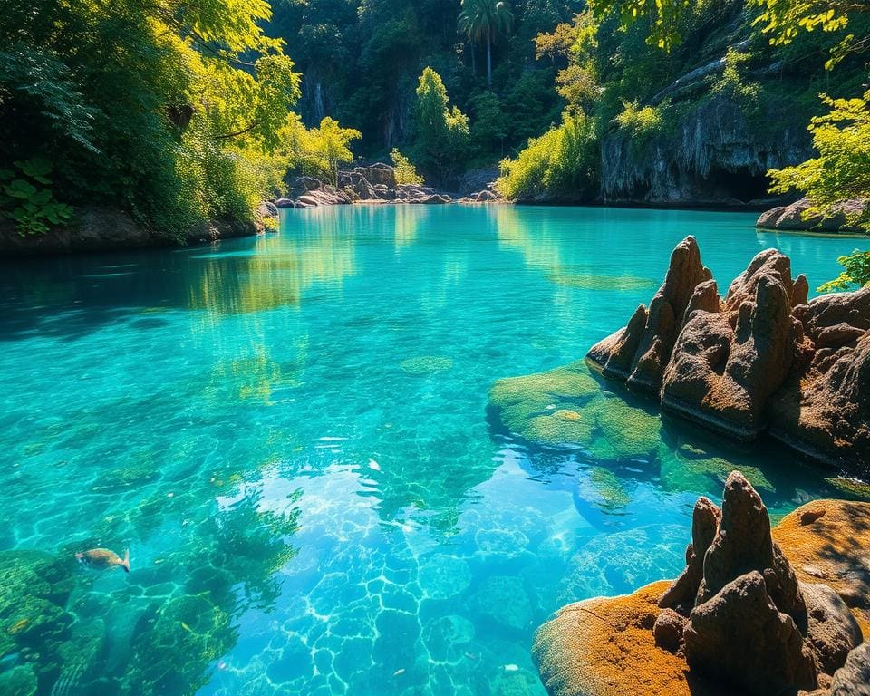 Where do you find the clearest waters on earth?