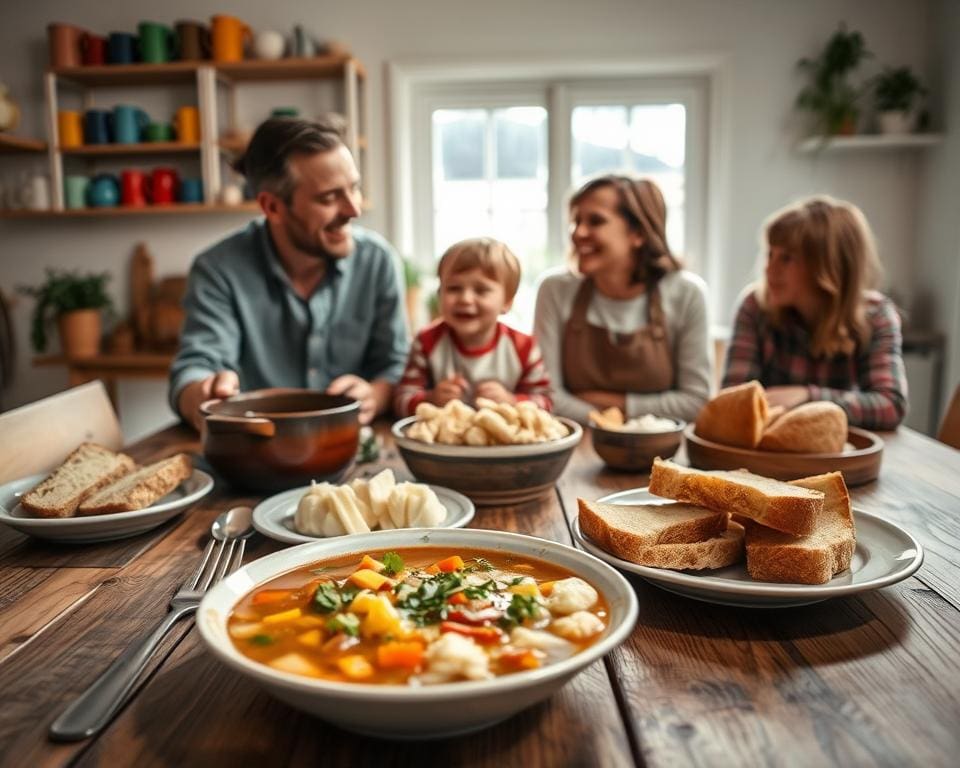 How do simple meals bring daily comfort?