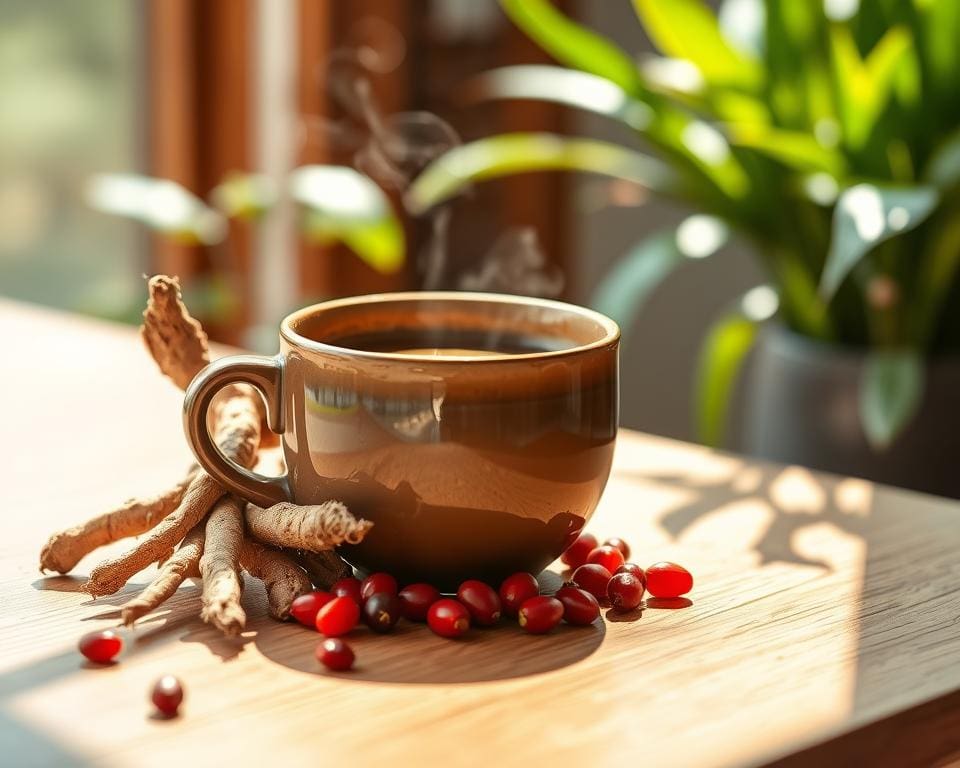 Why drink premium coffee with ginseng and goji berries?