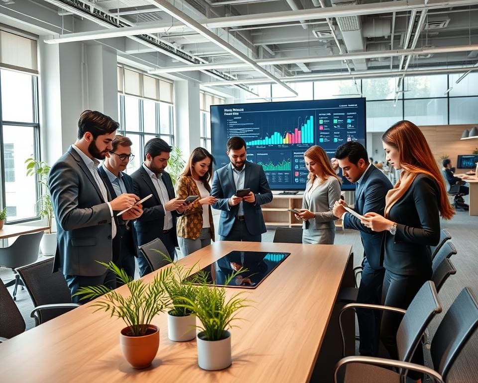 How are smart devices used at work?