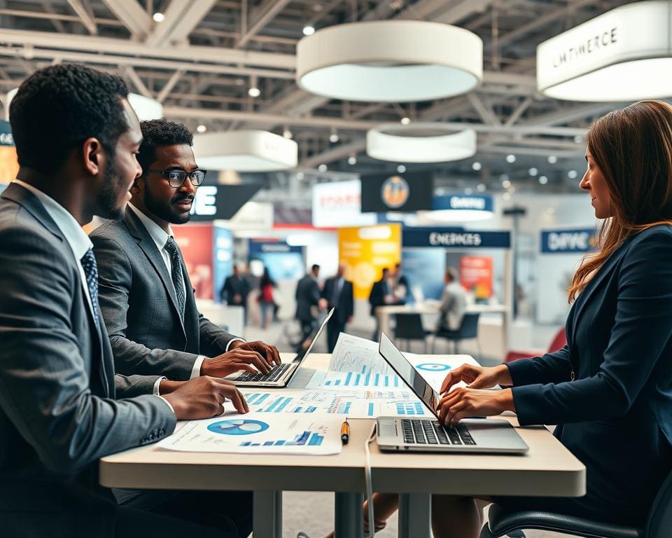 How do companies measure success after trade fairs?