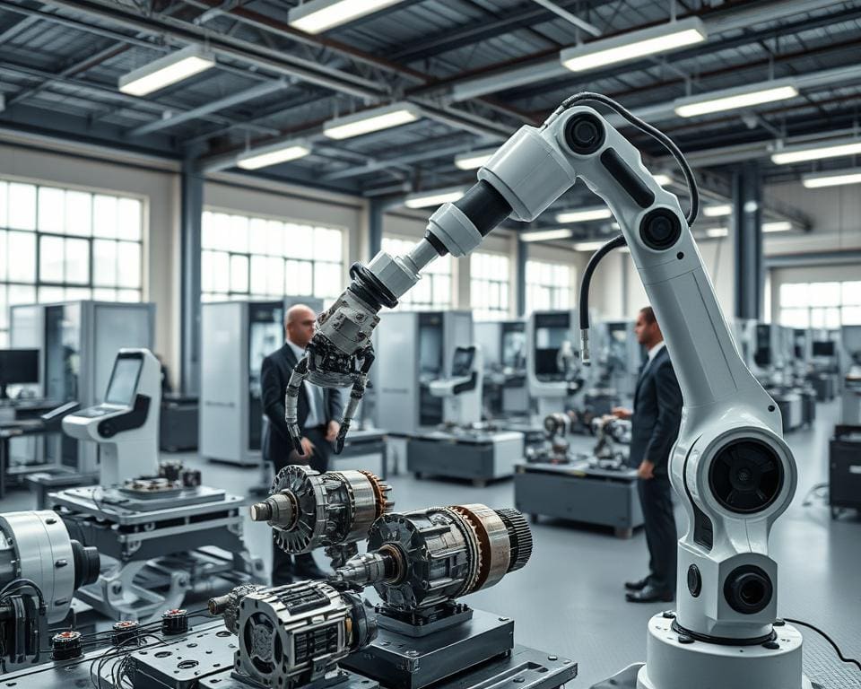 How do robots improve industrial efficiency?