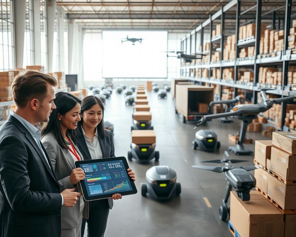 How is technology used in logistics jobs?