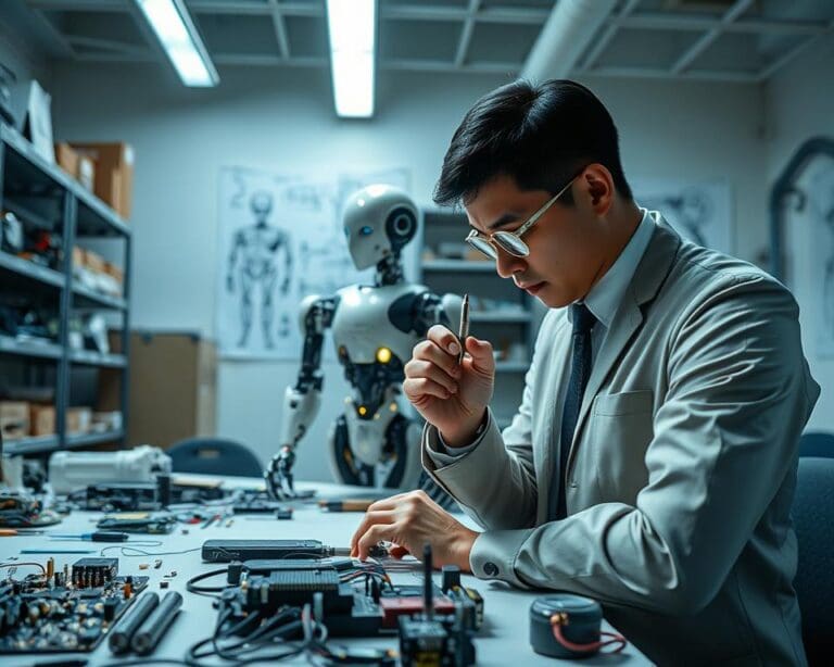 What does a robotics technician repair?