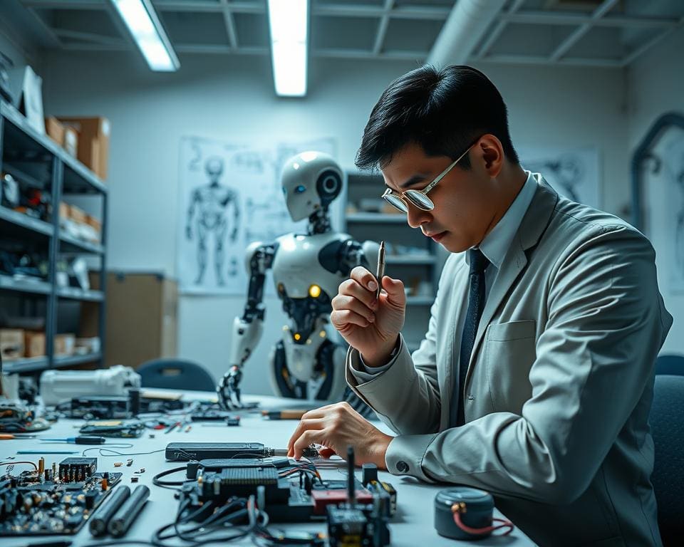 What does a robotics technician repair?