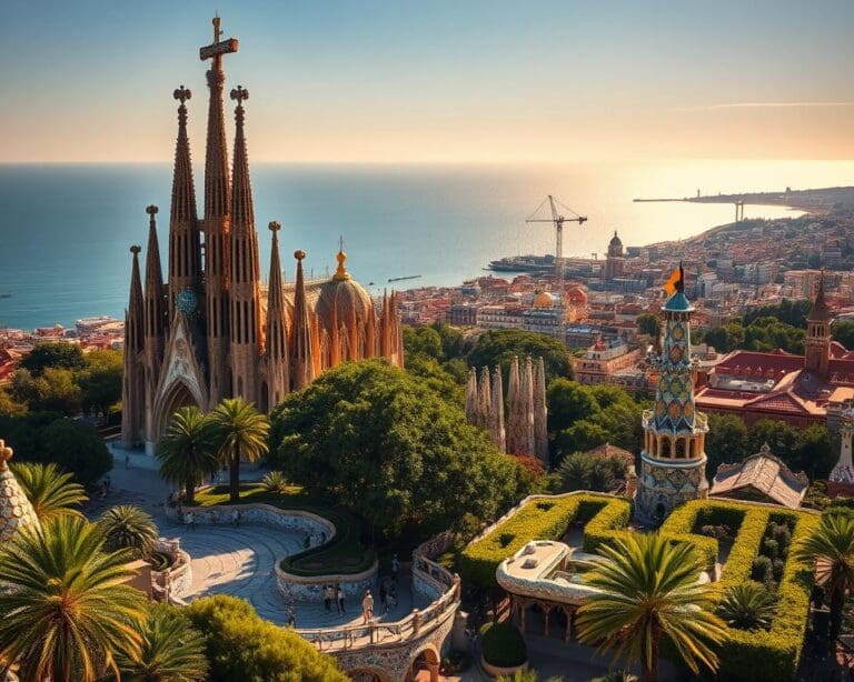 Which attractions define Barcelona?