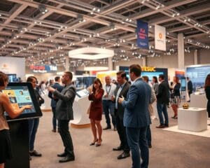 Why do interactive stands attract more visitors?