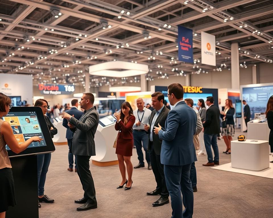 Why do interactive stands attract more visitors?