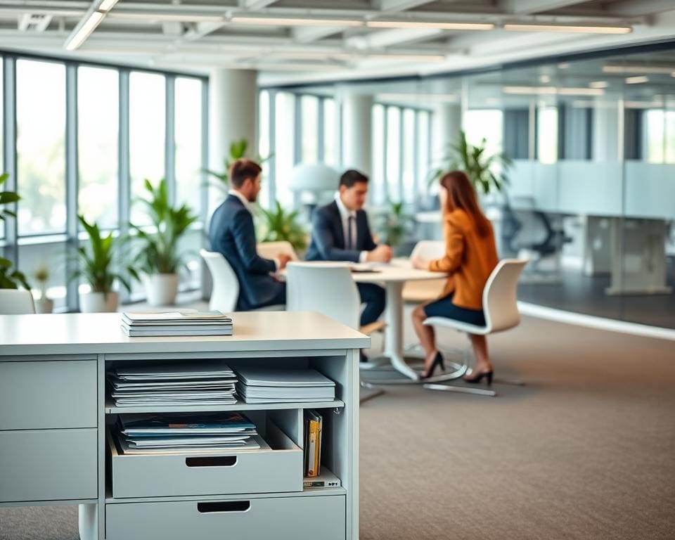 How can integrated storage improve organisation?