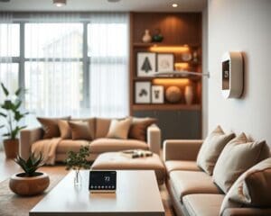How can smart thermostats integrate with interior design?
