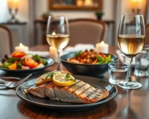 How do beverages complement different meals?