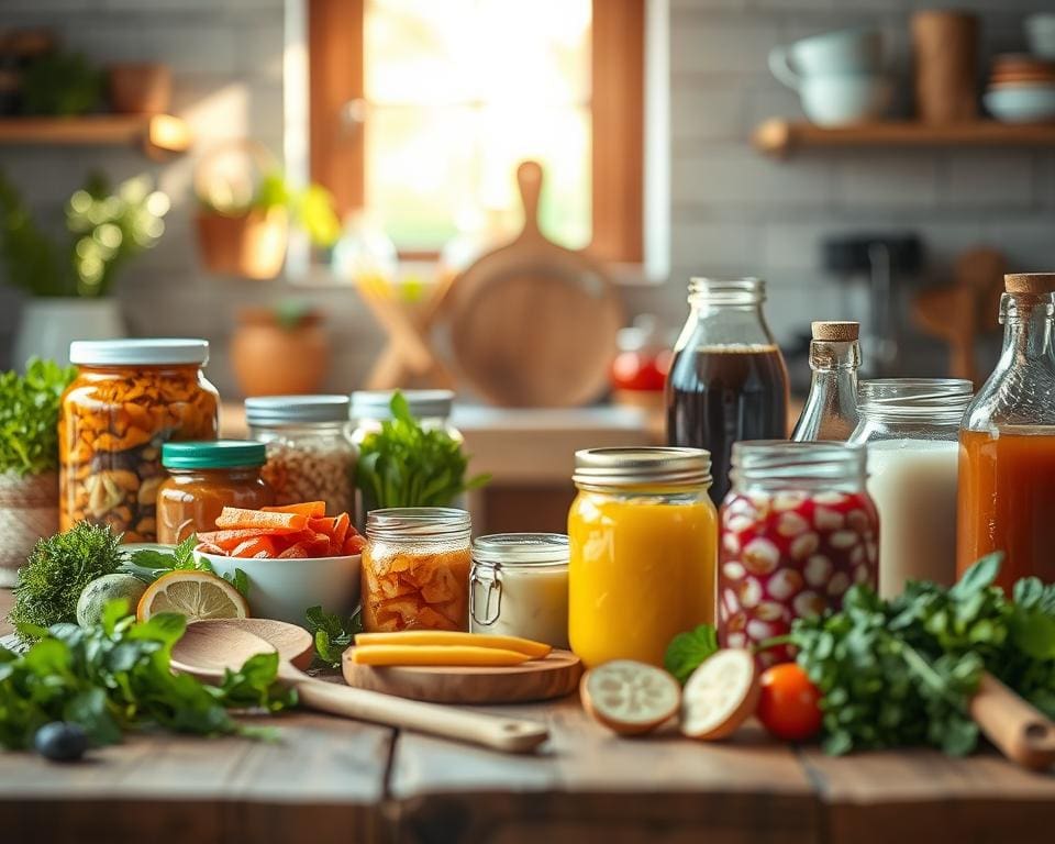 How do fermented foods support digestive health?