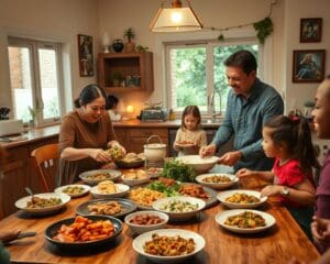 How do food traditions bring people together?