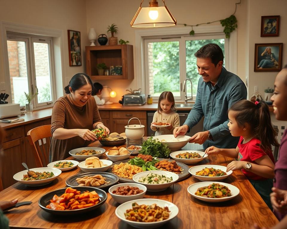 How do food traditions bring people together?