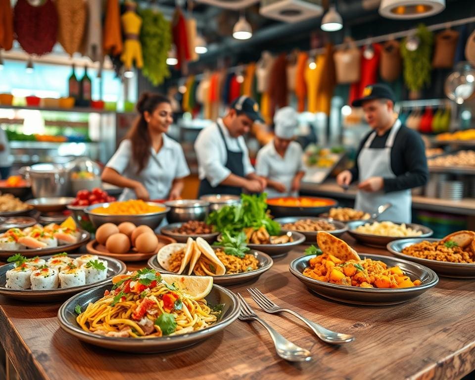 How do global cuisines inspire modern food trends?