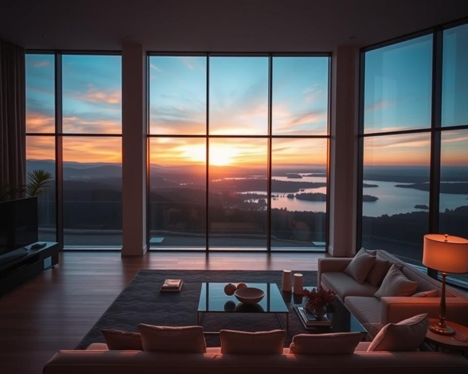 How do panoramic windows impact home aesthetics?