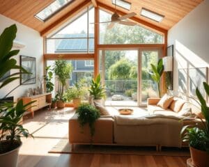 How do sustainable home improvements reduce energy costs?