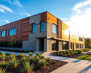 How does exterior cladding improve building appearance?