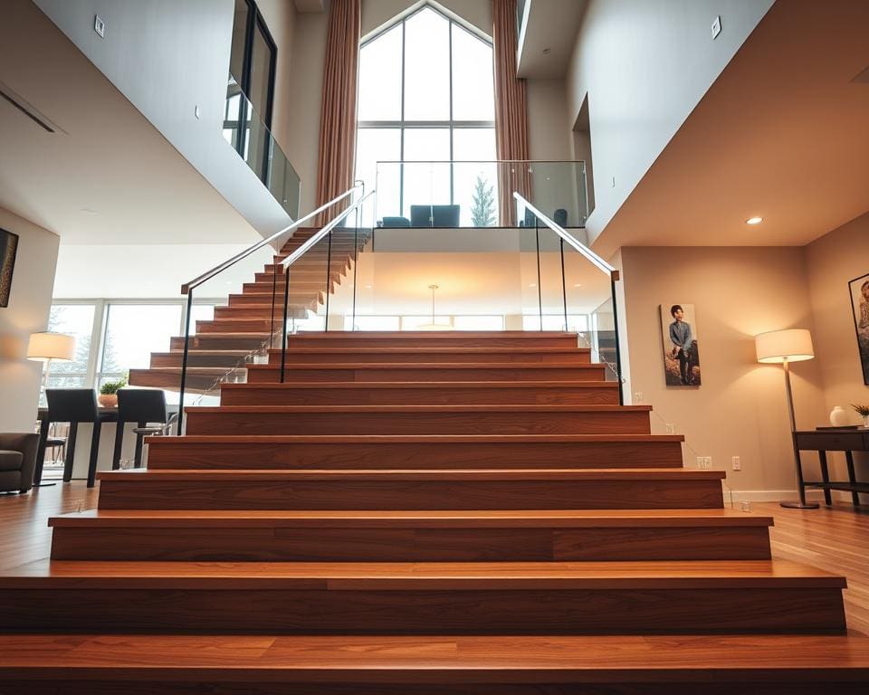 Why are modern staircases a design focal point?