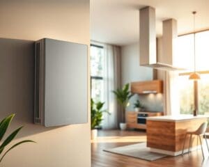 How does modern home ventilation improve indoor air quality?