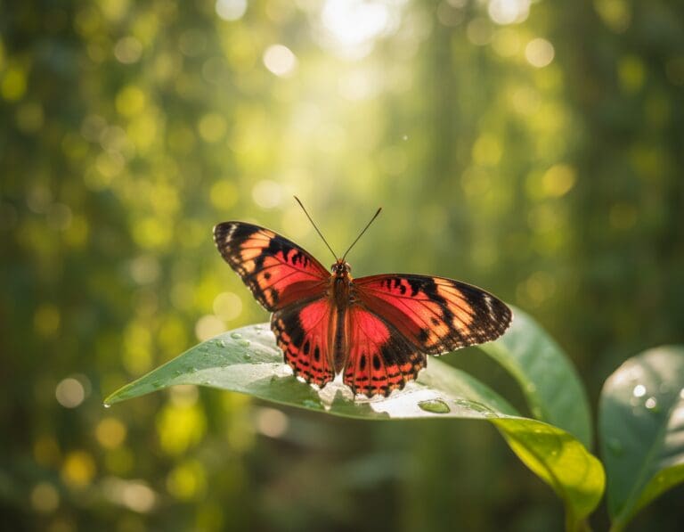 what does a red butterfly mean