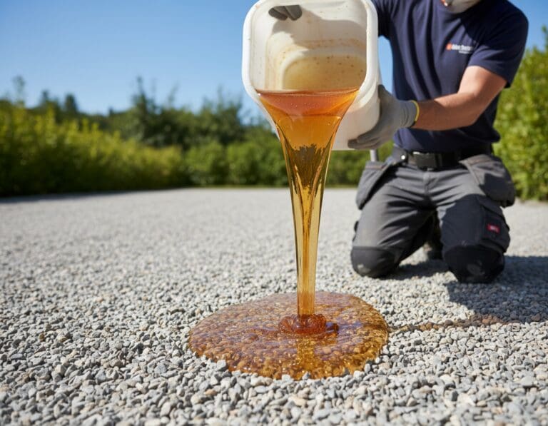 pour on gravel binder