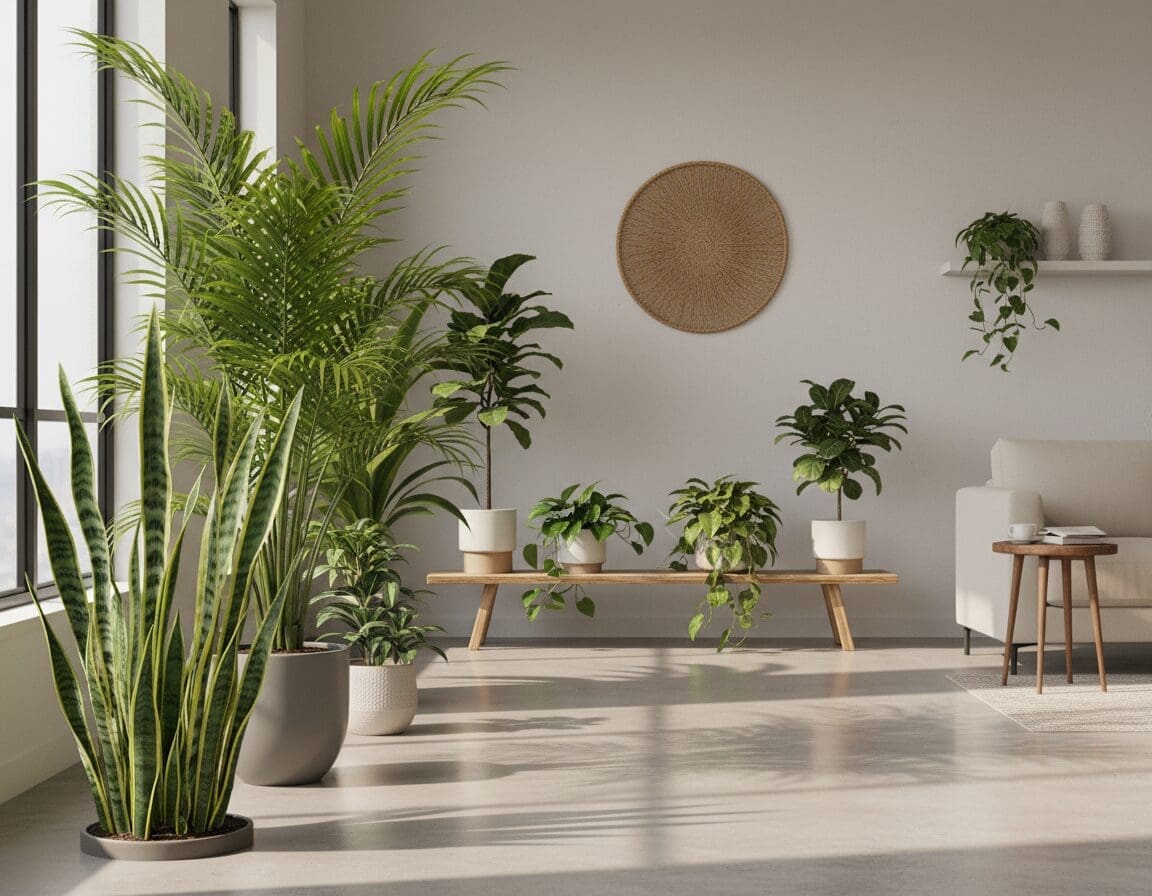 indoor plants snake plant palm