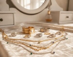 gold and silver jewelry