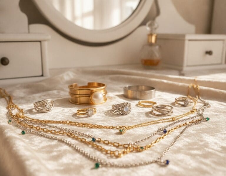 gold and silver jewelry